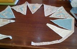 Wedding Bunting, LGBT 'Mr & Mr' Vintage Style Cottons, 2.75m long