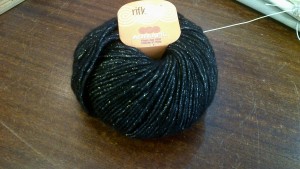 Adriafil Riflessi Wool 50g Ball, Aran weight Black/Silver 1 Adriafil Riflessi Wool 50g Ball, Aran weight Black/Silver