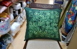 Large Ganja Fabric Cushion