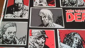 'Walking Dead' Zombie Fabric, Pure Cotton, Fat Quarter 1 'Walking Dead' Zombie Fabric, Pure Cotton, Fat Quarter