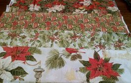 Merry Christmas Metallics Pack 4 Fat Qtrs Pure Cotton