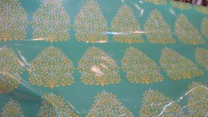 Laminated Cotton 'Henna Trees' Rowan 54" W 1 Laminated Cotton 'Henna Trees' Rowan 54" W