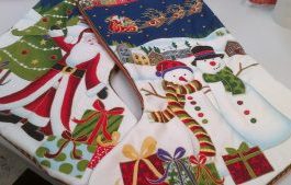 One Quilted Christmas Stocking, Large