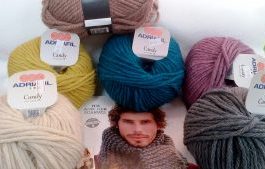 Quick Knit Chunky Scarf 9mm Wool 2 x100g/100m Ball + Pattern