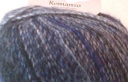 Multi Colour Self Striping Wool, DK 'Romanzo' by Adriafil. Blue
