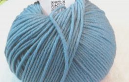Pure Extra Fine Merino Wool 120m 50g 'Bucaneve' Duck Egg Blue